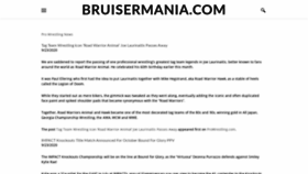 What Bruisermania.com website looked like in 2020 (3 years ago)