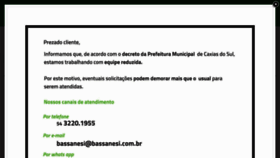 What Bassanesi.com.br website looked like in 2020 (3 years ago)