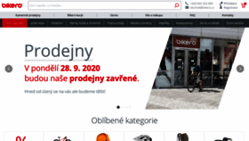 What Bikero.cz website looked like in 2020 (3 years ago)