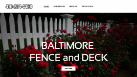 What Baltimorefence.net website looked like in 2020 (3 years ago)