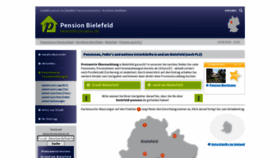What Bielefeld-pension.de website looked like in 2020 (3 years ago)
