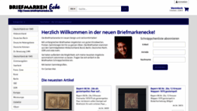 What Briefmarkenecke.de website looked like in 2020 (3 years ago)
