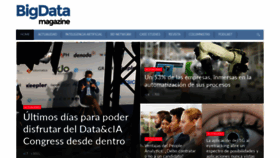 What Bigdatamagazine.es website looked like in 2020 (3 years ago)