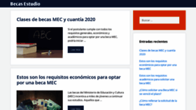What Becas-estudio.es website looked like in 2020 (3 years ago)