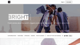 What Brightthemag.com website looked like in 2020 (3 years ago)