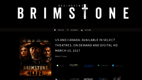 What Brimstonethemovie.com website looked like in 2020 (3 years ago)