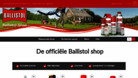 What Ballistol-shop.nl website looked like in 2020 (3 years ago)