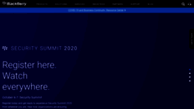 What Blackberry.net website looked like in 2020 (3 years ago)
