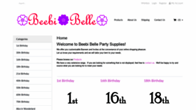 What Beebibelle.com.au website looked like in 2020 (3 years ago)