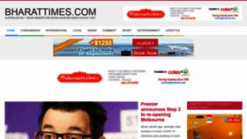 What Bharattimes.com website looked like in 2020 (3 years ago)