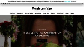 What Beautyandtips.com website looked like in 2020 (3 years ago)
