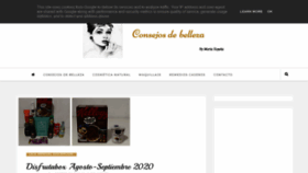 What Bellezaconsejos.es website looked like in 2020 (3 years ago)