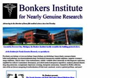 What Bonkersinstitute.org website looked like in 2020 (3 years ago)