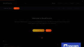 What Blockforums.org website looked like in 2020 (3 years ago)