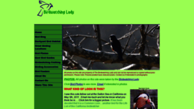 What Birdwatchinglady.com website looked like in 2020 (3 years ago)