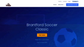 What Brantfordsoccerclassic.com website looked like in 2020 (3 years ago)