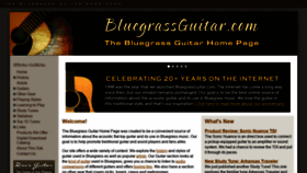 What Bluegrassguitar.com website looked like in 2020 (3 years ago)