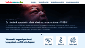 What Babasmamas.hu website looked like in 2020 (3 years ago)
