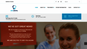What Bitedental.ca website looked like in 2020 (5 years ago)