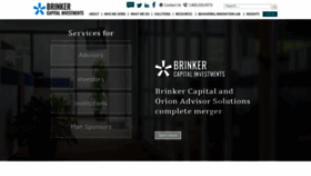 What Brinkercapital.com website looked like in 2020 (3 years ago)