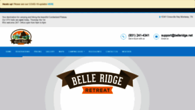 What Belleridgeretreat.com website looked like in 2020 (3 years ago)