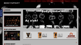 What Bodysport.hu website looked like in 2020 (3 years ago)