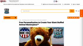 What Bigplush.com website looked like in 2020 (3 years ago)