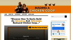 What Buildingachickencoop.com website looked like in 2020 (3 years ago)