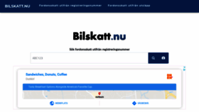 What Bilskatt.nu website looked like in 2020 (3 years ago)