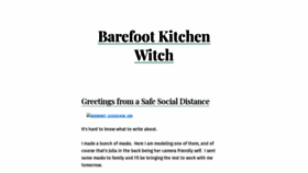 What Barefootkitchenwitch.com website looked like in 2020 (3 years ago)