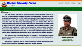What Bsf.gov.in website looked like in 2020 (3 years ago)