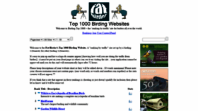 What Birdingtop500.com website looked like in 2020 (3 years ago)