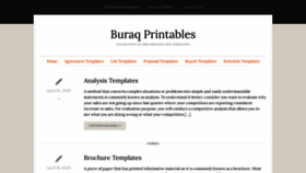 What Buraqprintables.com website looked like in 2020 (3 years ago)