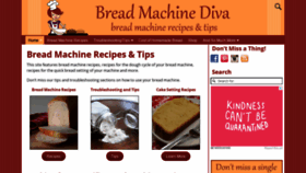 What Breadmachinediva.com website looked like in 2020 (3 years ago)