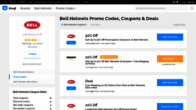 What Bellhelmets.bluepromocode.com website looked like in 2020 (3 years ago)