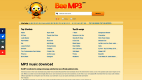 What Beemp3.com website looked like in 2020 (3 years ago)