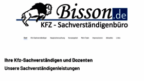 What Bisson.de website looked like in 2020 (3 years ago)