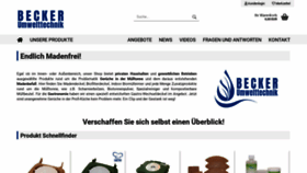 What Becker-umwelttechnik.de website looked like in 2020 (3 years ago)