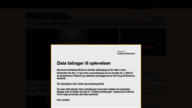 What Borsen.dk website looked like in 2020 (3 years ago)