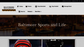 What Baltimoresportsandlife.com website looked like in 2020 (3 years ago)
