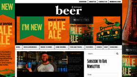 What Beerandbrewer.com website looked like in 2020 (3 years ago)