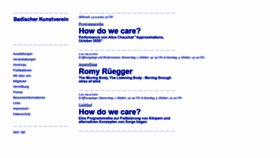 What Badischer-kunstverein.de website looked like in 2020 (3 years ago)