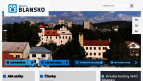 What Blansko.cz website looked like in 2020 (3 years ago)