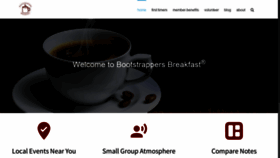 What Bootstrappersbreakfast.com website looked like in 2020 (3 years ago)