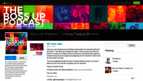 What Bossuppodcast.com website looked like in 2020 (3 years ago)