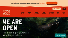 What Bristolzoo.org.uk website looked like in 2020 (3 years ago)