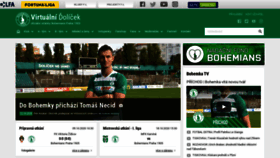 What Bohemians.cz website looked like in 2020 (3 years ago)