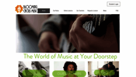 What Bloomingcactusmusic.com website looked like in 2020 (3 years ago)