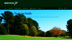 What Baycogolf.com website looked like in 2020 (3 years ago)