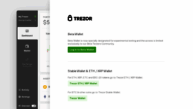 What Beta-wallet.trezor.io website looked like in 2020 (3 years ago)